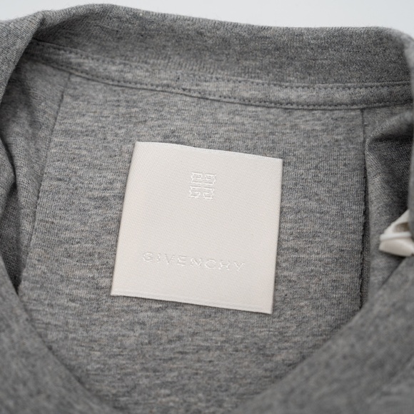 size XL Givenchy 4G Motif T-Shirt Grey Melange - Picture 7 of 10